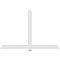 Ekena Millwork Eugene Architectural Grade PVC Gable Bracket, 96"W x 64"H x 2"D x 6"F, 16/12 Pitch GBP096X64X0206EUG00 - alternate 3